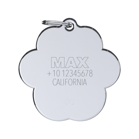 Vivid Paw Yellow ID Tag