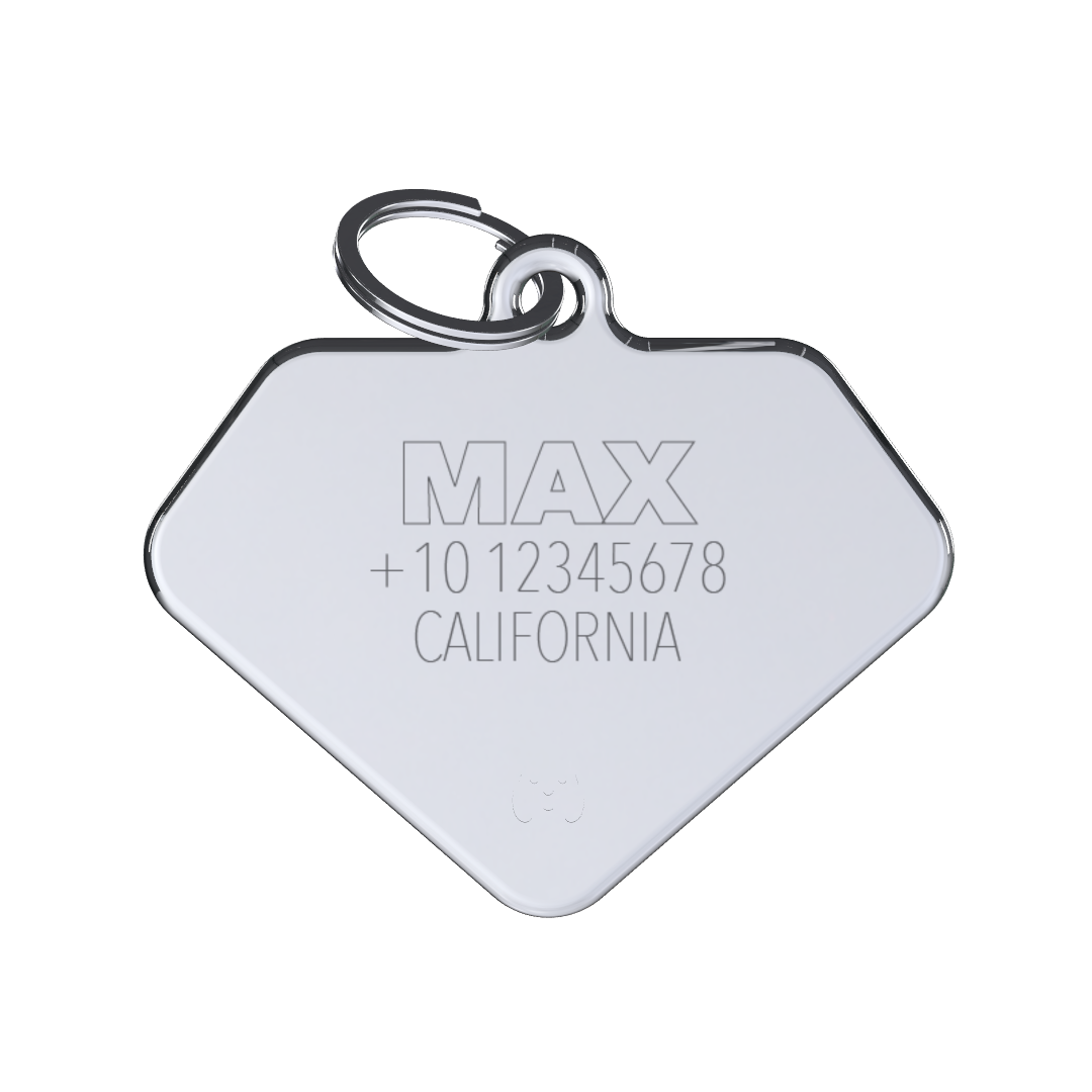 Royal Diamond Red ID Tag