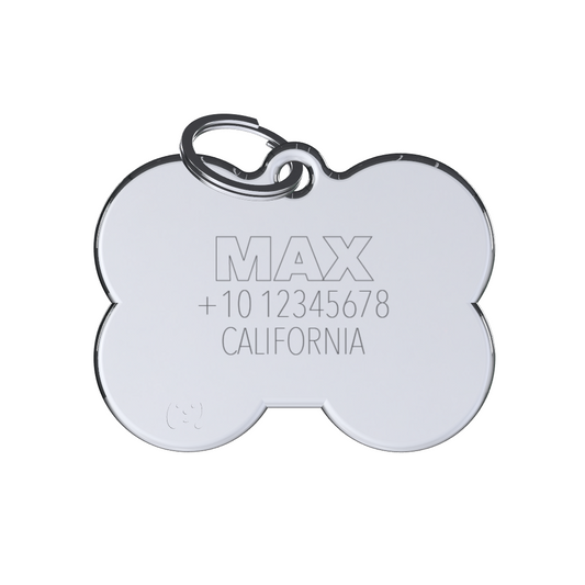 Royal Bone Black ID Tag
