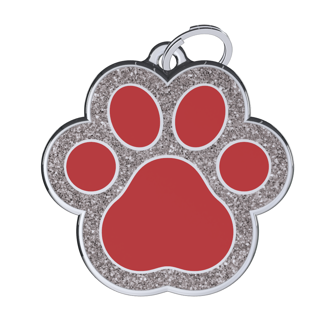 Royal Paw Red ID Tag