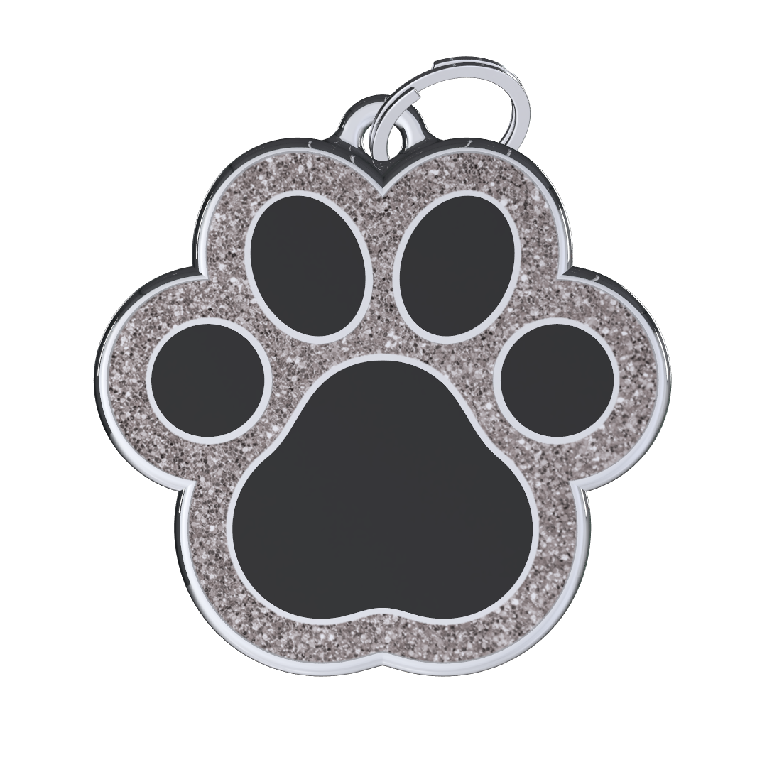 Royal Paw Black ID Tag