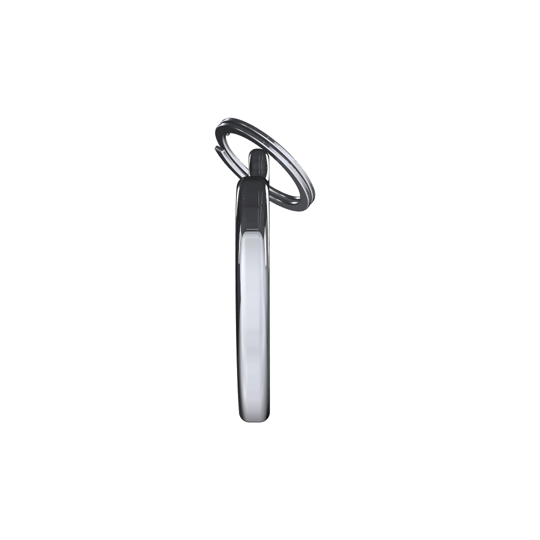 Solid Heart Black ID Tag