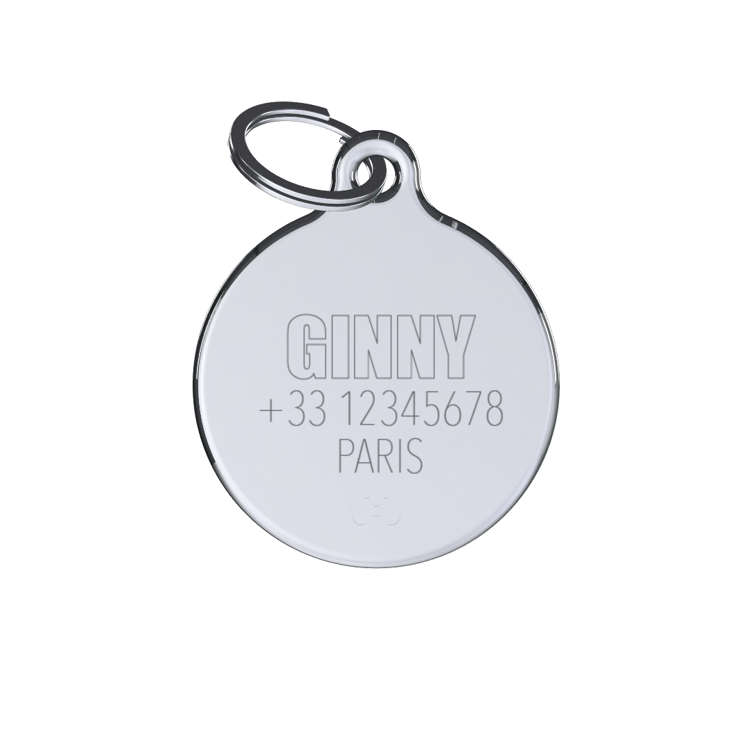 Solid Round Green ID Tag
