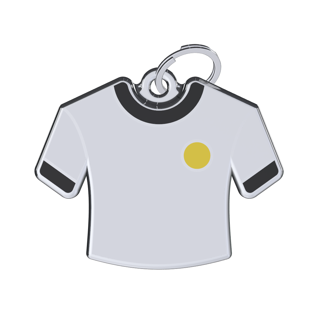 Jersey Solo Yellow-White-Black ID Tag
