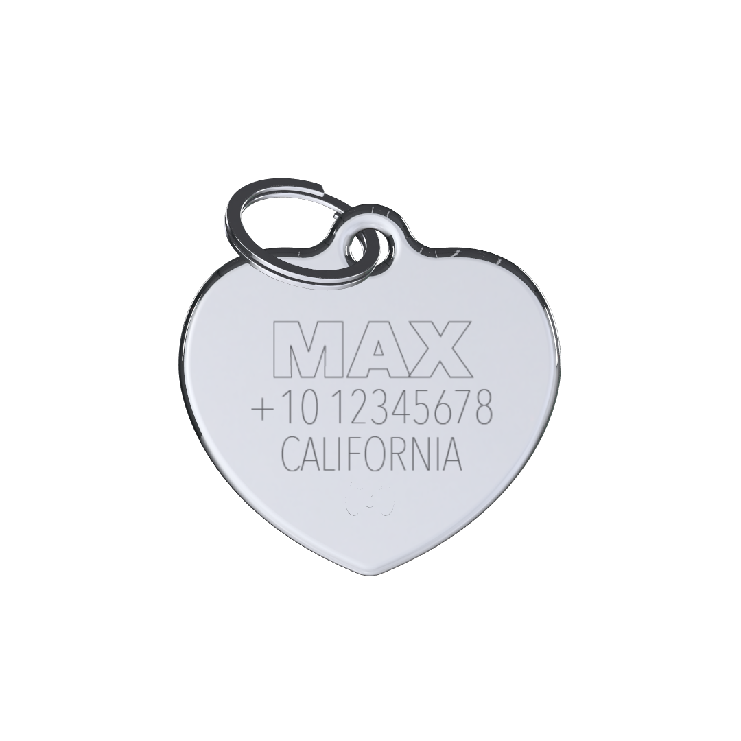 Classic Heart ID Tag