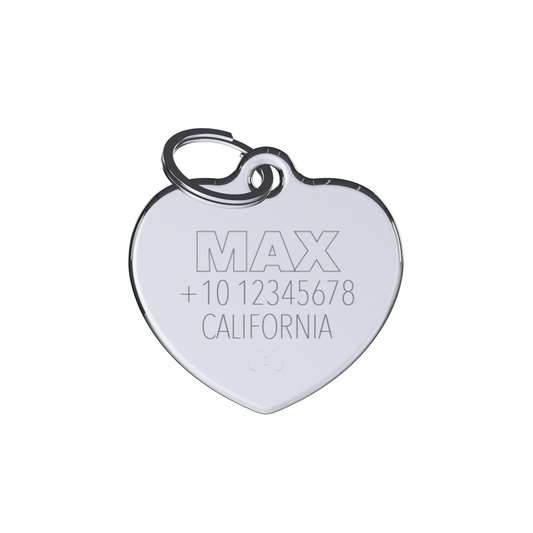 Classic Heart ID Tag