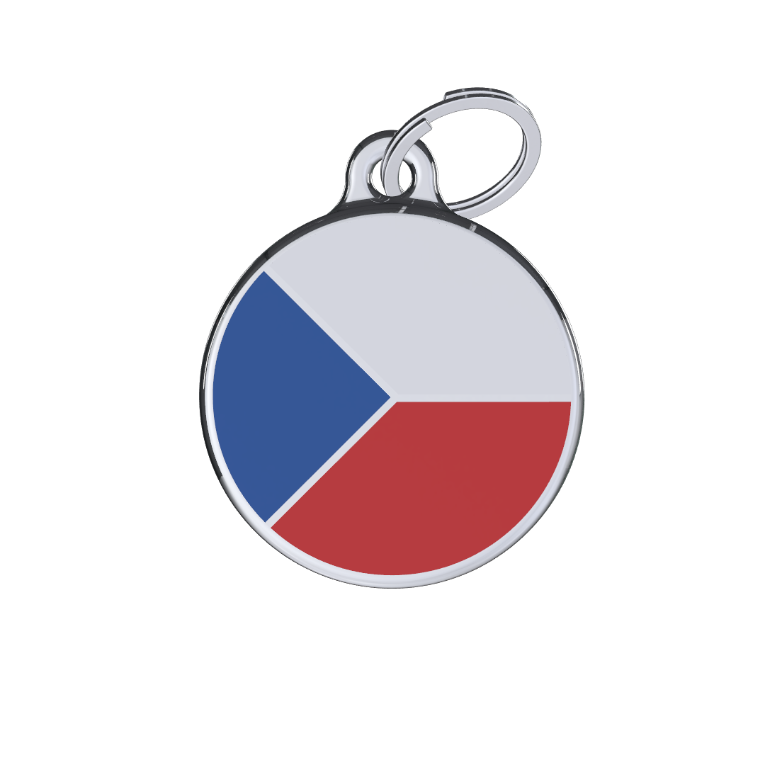 Flag Czech Republic ID Tag