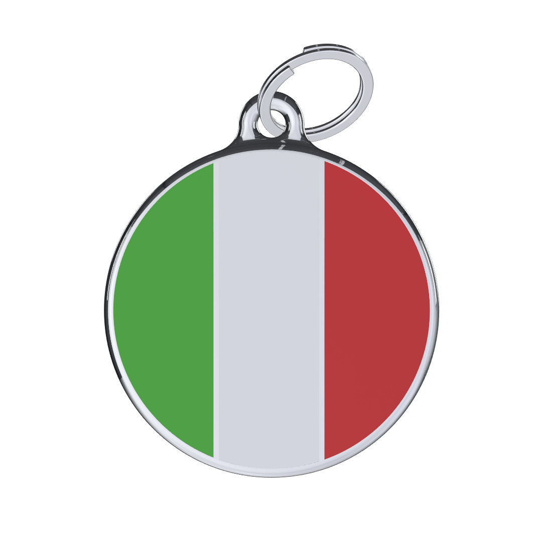 Flag Italy ID Tag Medıum