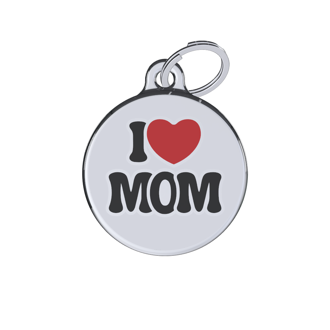 Love Mom ID tag