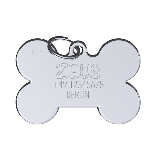 Solid Bone Green ID Tag Medium