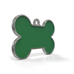 Solid Bone Green ID Tag Medium