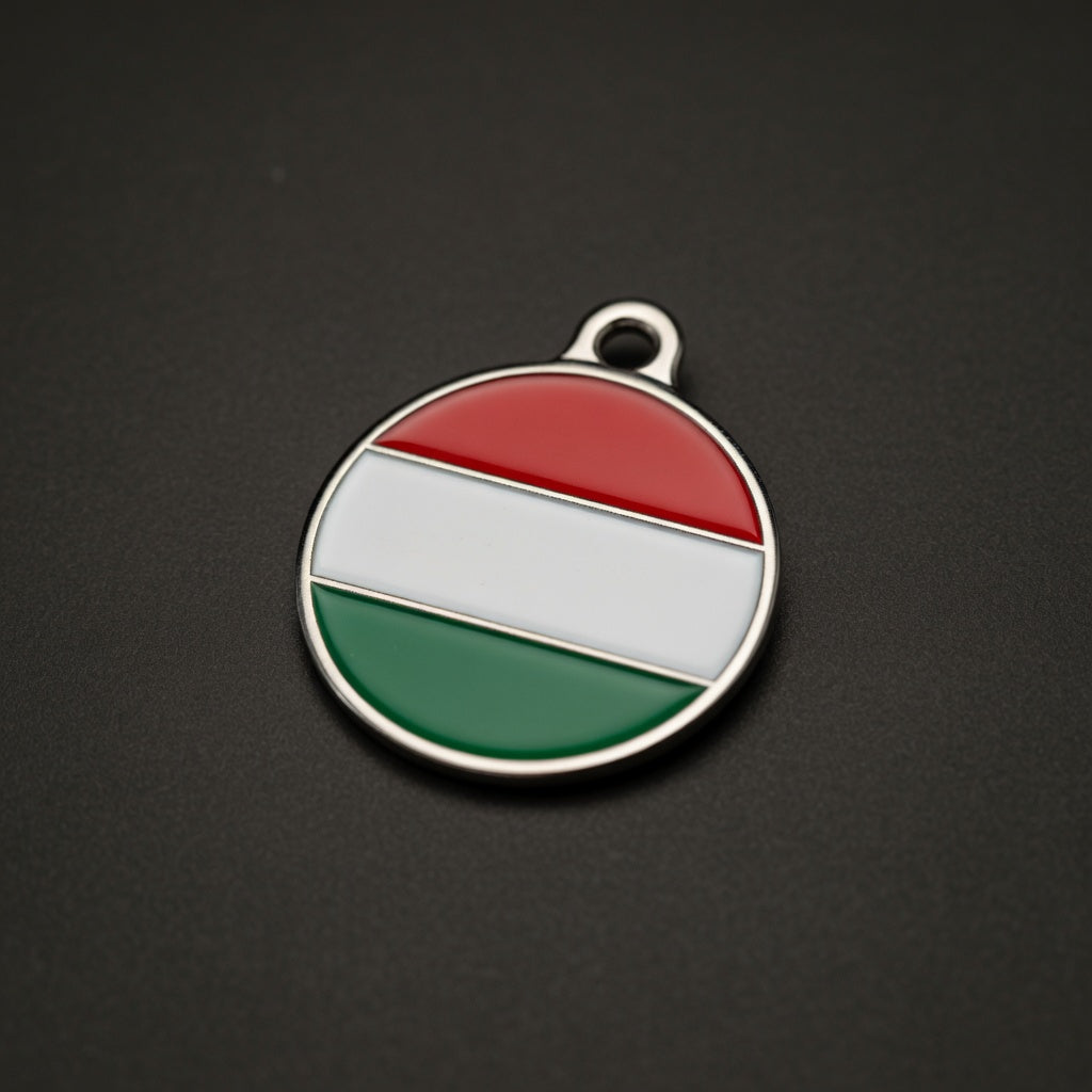 Flag Hungary ID Tag