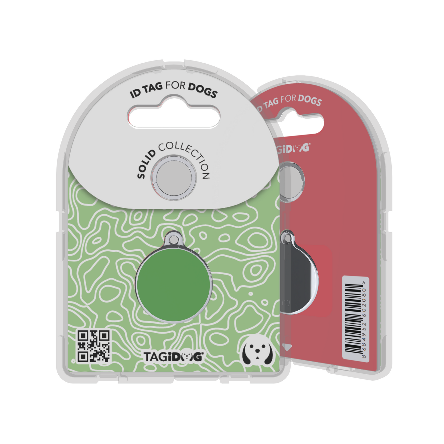 Solid Round Green ID Tag