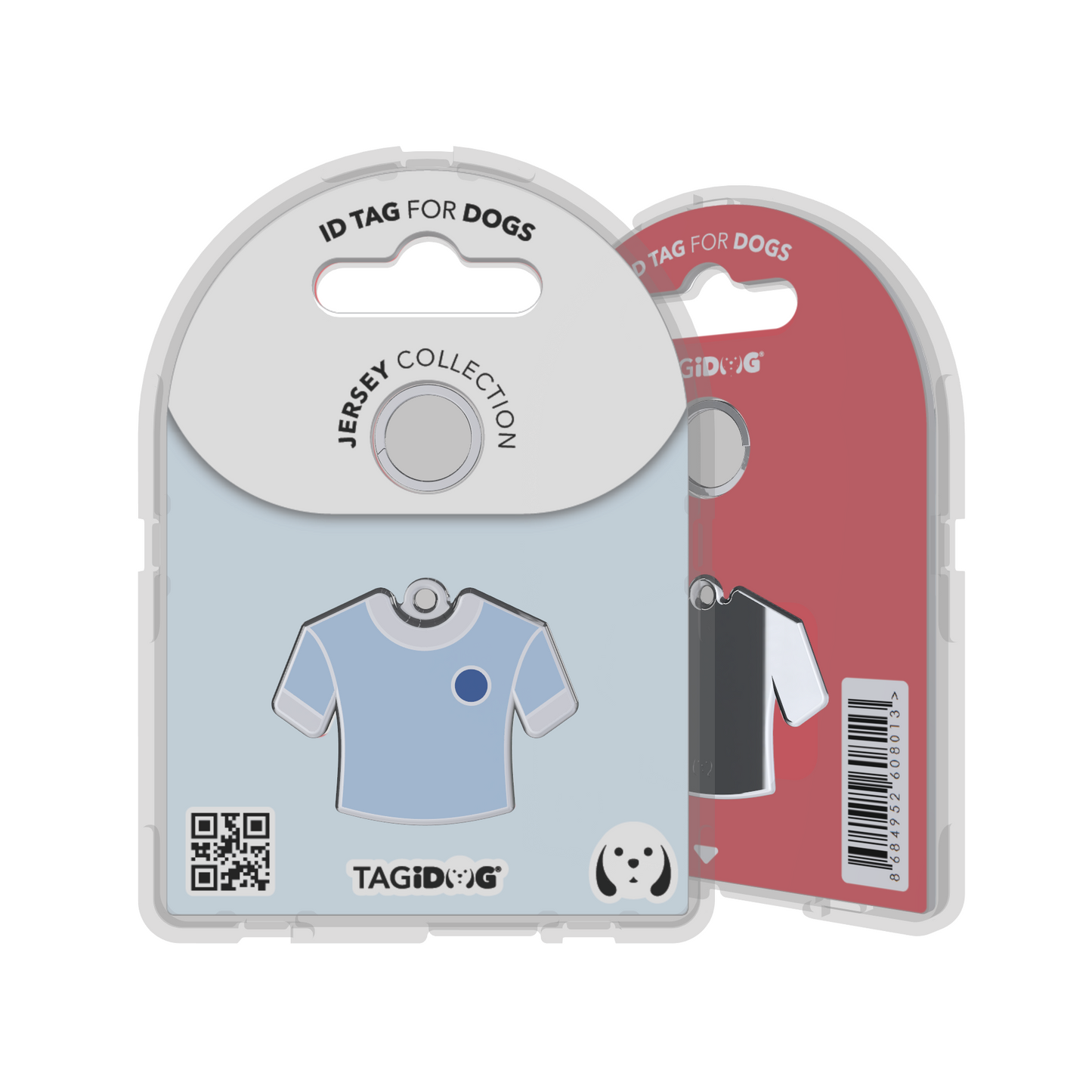 Jersey Solo Navy-White ID Tag