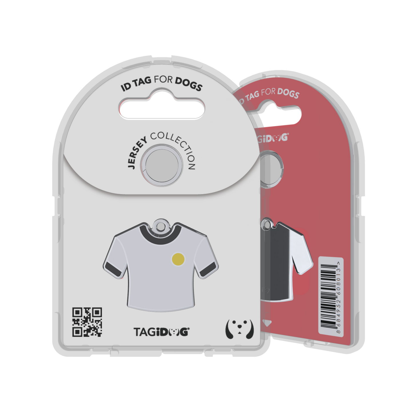 Jersey Solo Yellow-White-Black ID Tag
