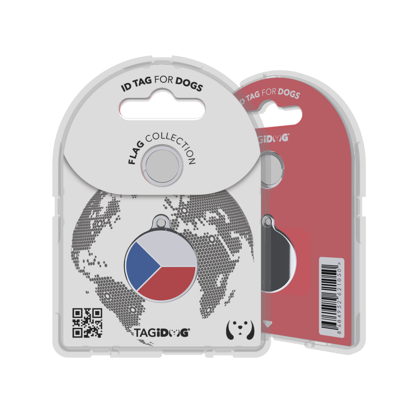Flag Czech Republic ID Tag