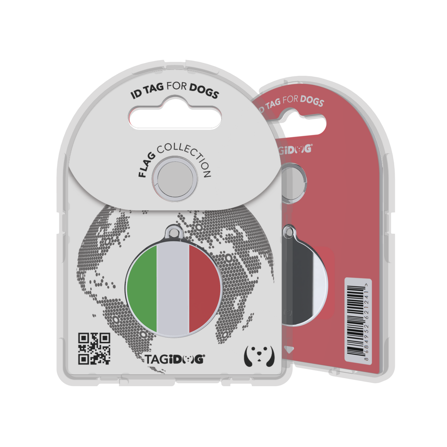 Flag Italy ID Tag Medıum