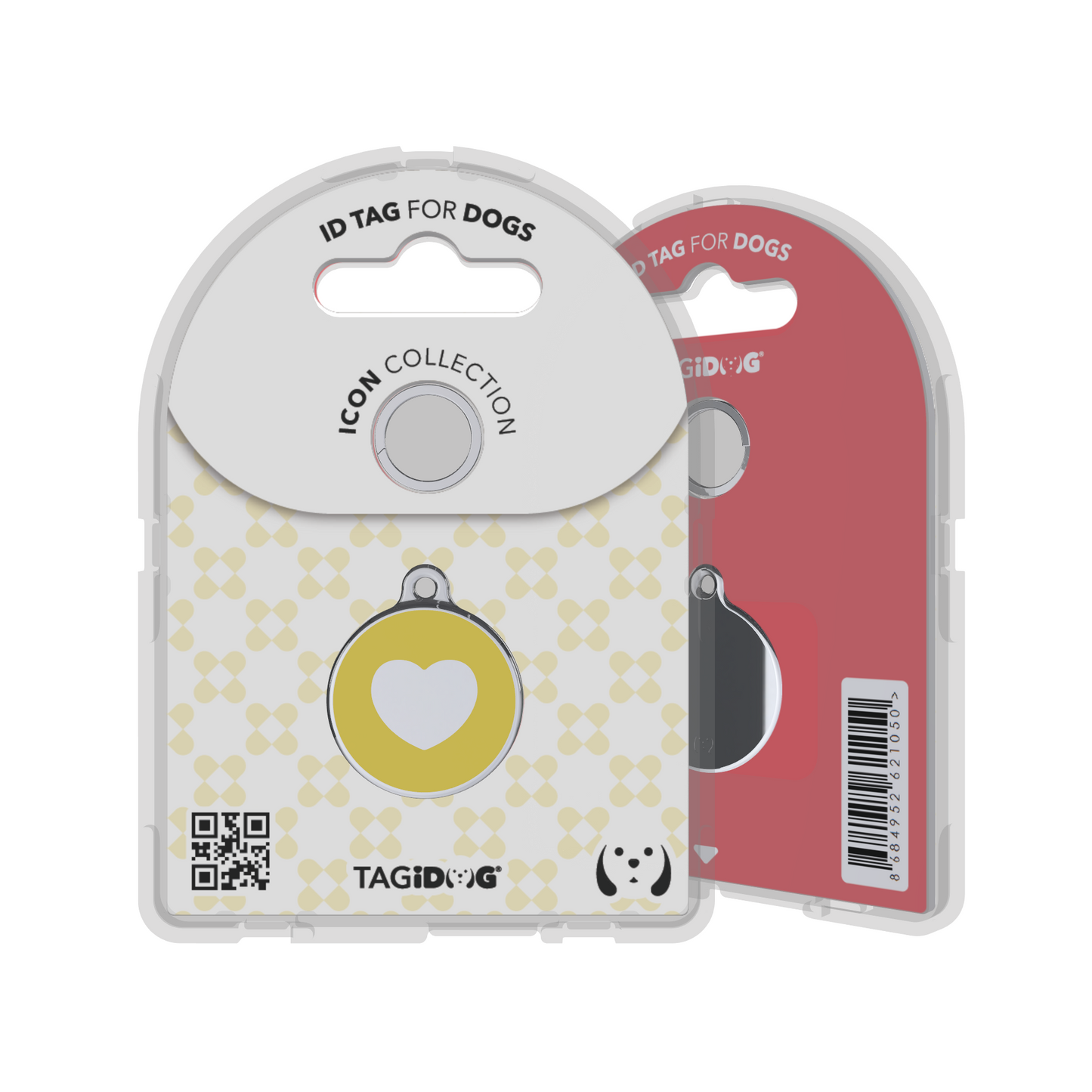Icon Heart Yellow ID Tag