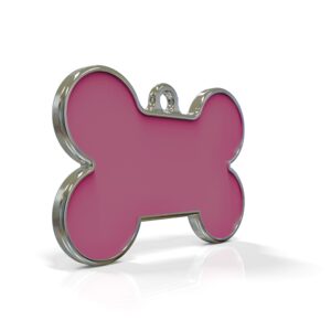 Solid Bone Pink ID Tag Medium