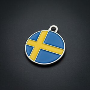 Flag Sweden ID Tag