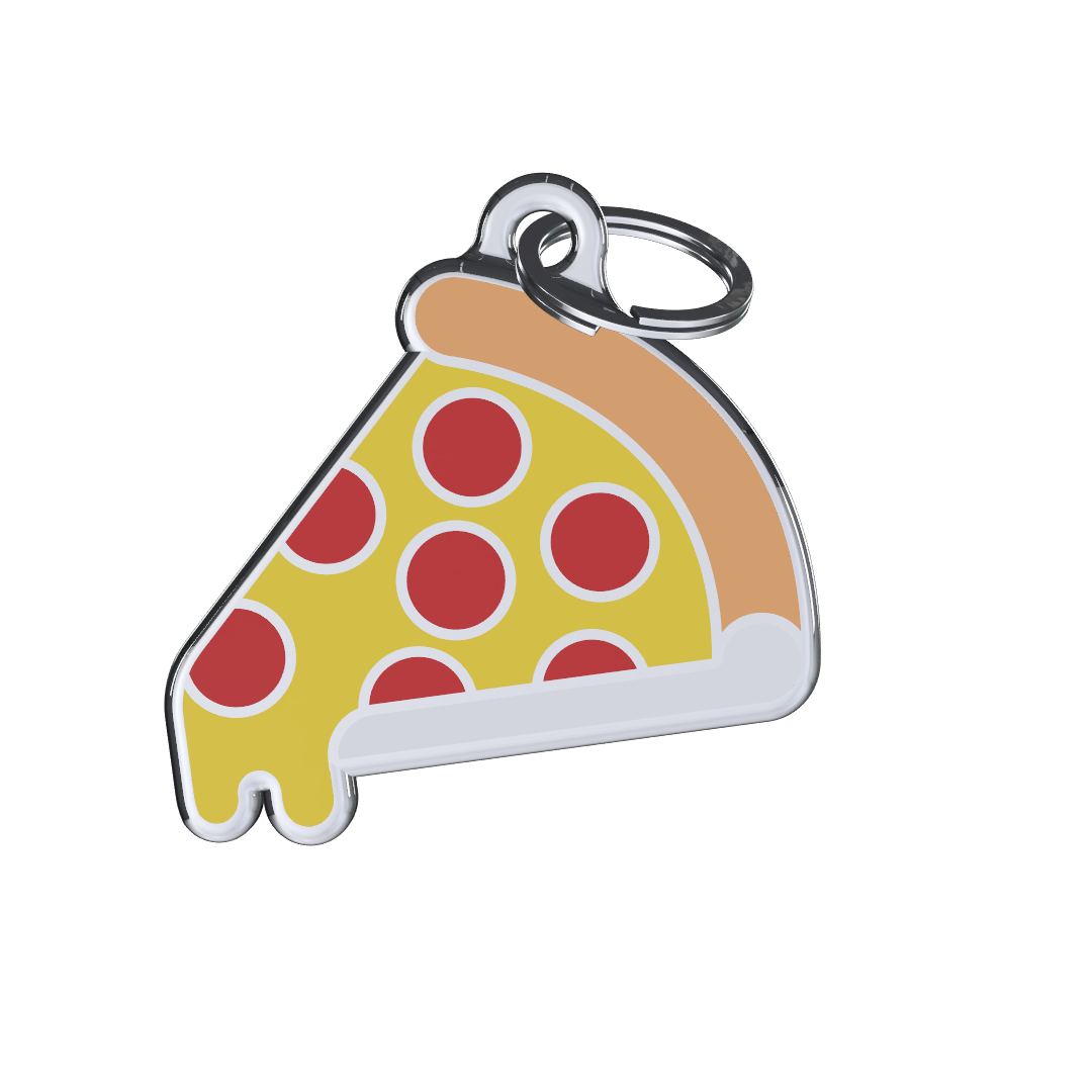 Fast Food Pizza ID Tag