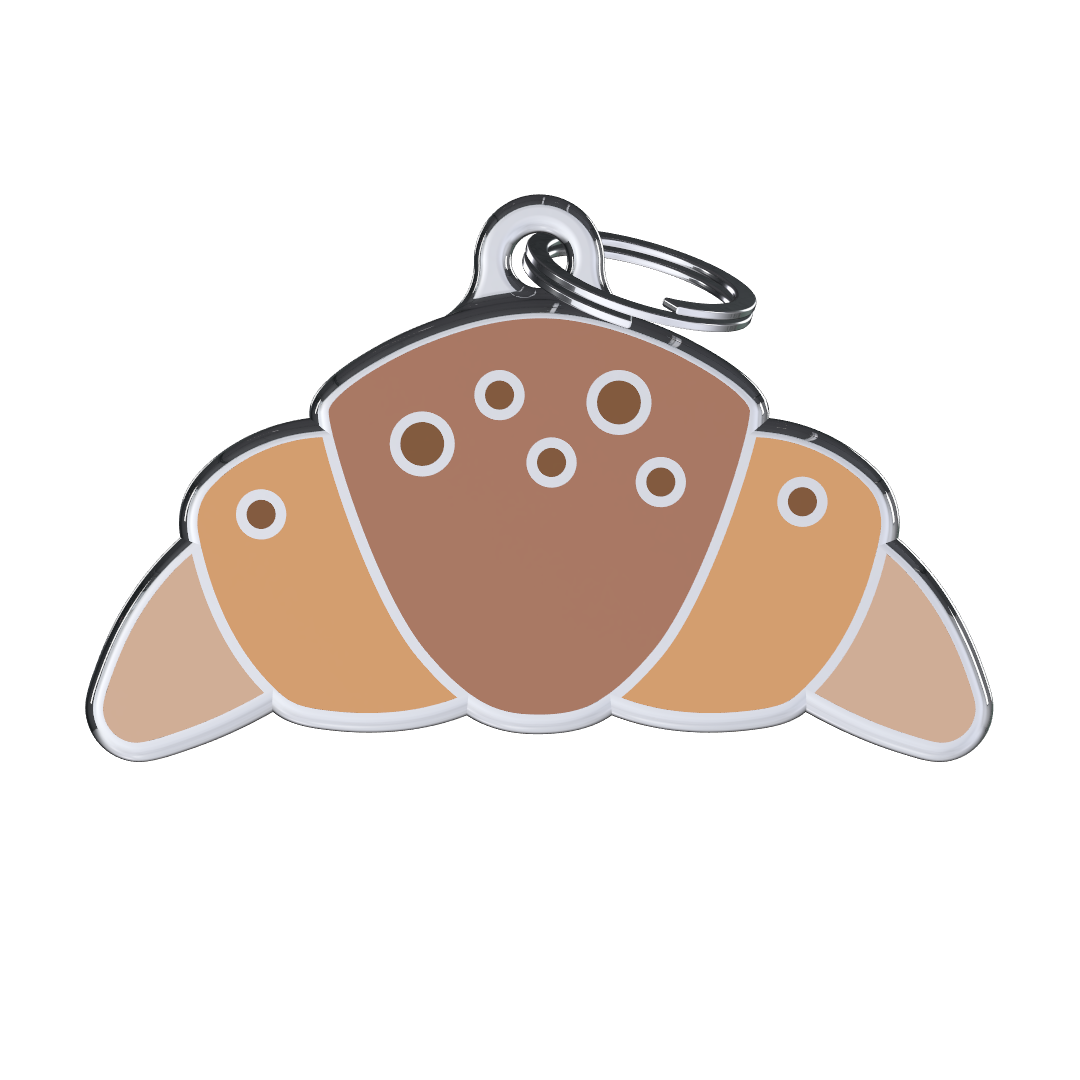 Morning Croissant ID Tag