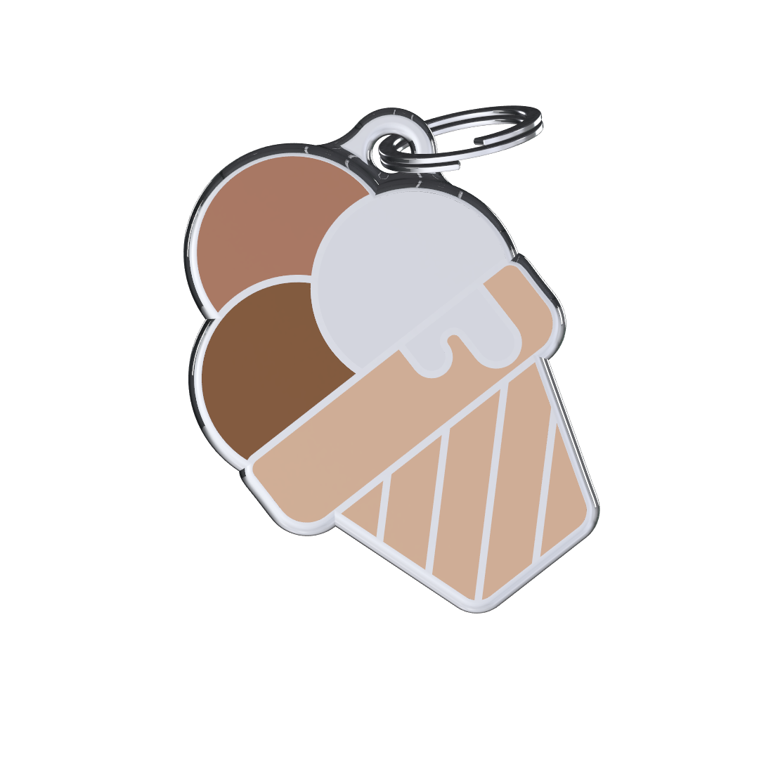 Munchy Gelato Brown ID Tag