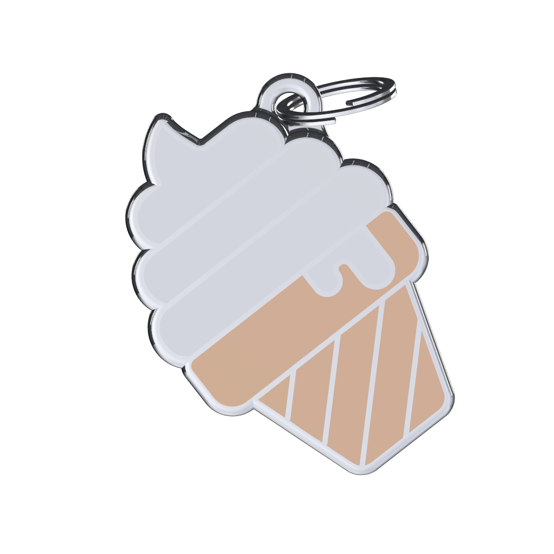 Munchy Ice Cream White ID Tag