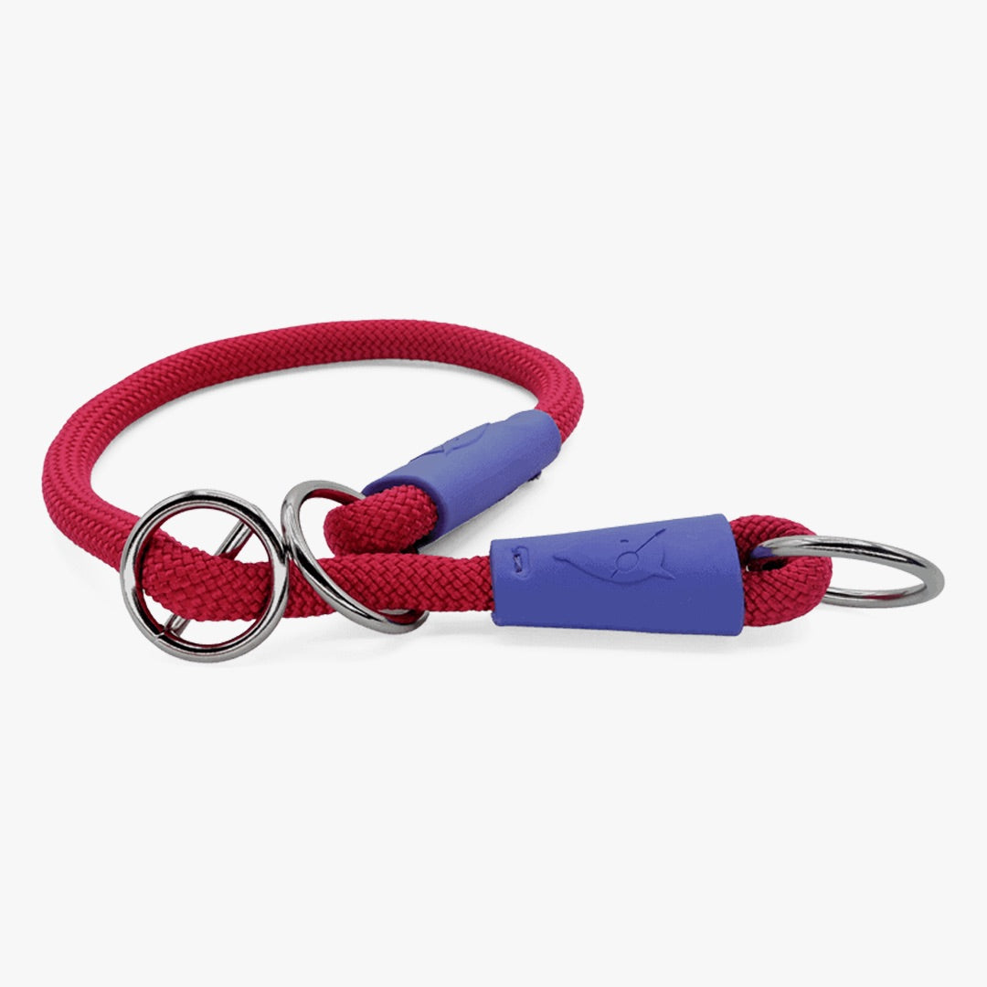 Red Velvet Regular Rope Training Collar