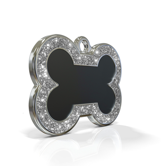 Bone Spark Black ID Tag