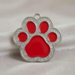 Paw Spark Red ID Tag