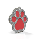 Paw Spark Red ID Tag