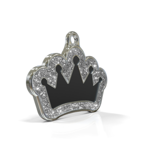 Queen Spark Black ID Tag