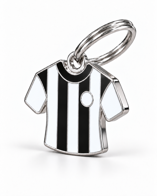 TAGiDOG Bianconeri Jersey ID Tag dog ID tag, angled view