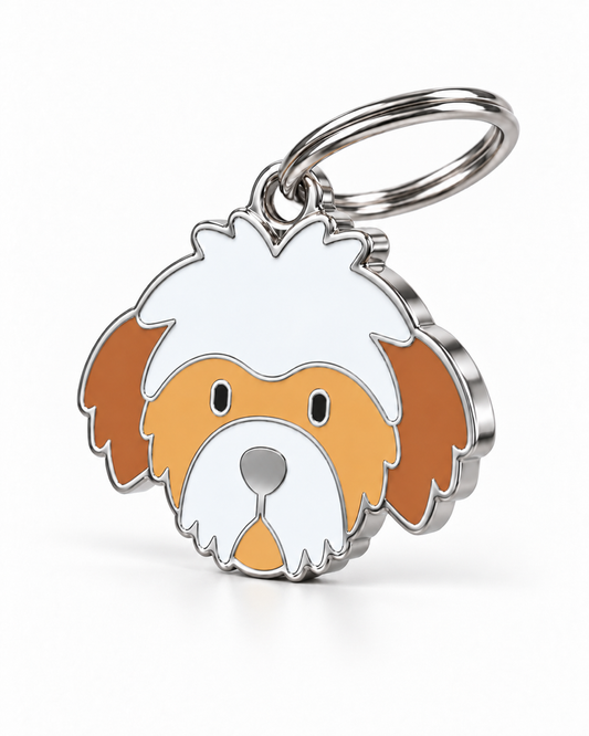 TAGiDOG Shih Tzu Dog ID Tag, angled view