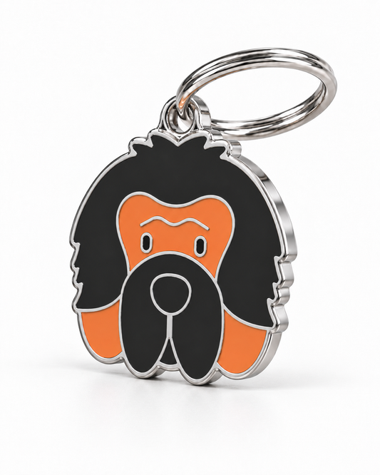 TAGiDOG Tibetan Mastiff Dog ID Tag, angled view