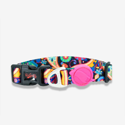 Vibrant collection of dog collars available in our online pet shop. Premium designer dog collar, now in stock at our online store. Puppy Collar