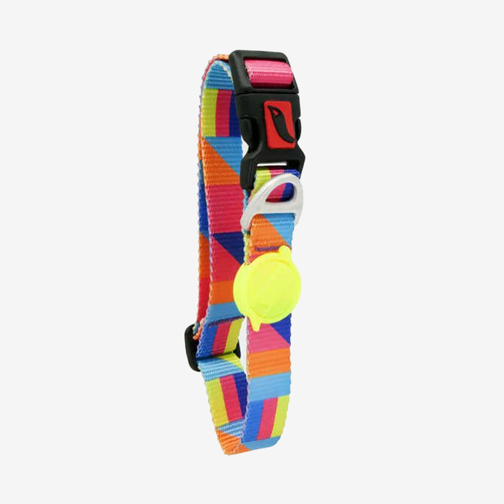 Vibrant collection of dog collars available in our online pet shop. Premium designer dog collar, now in stock at our online store. Puppy collar. Dog Collar.
