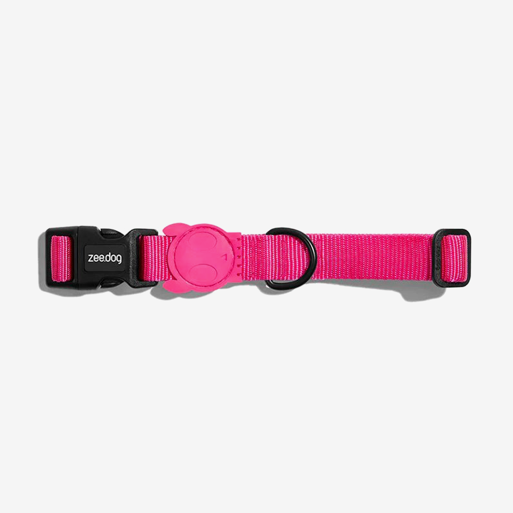 Pink led outlet dog collar