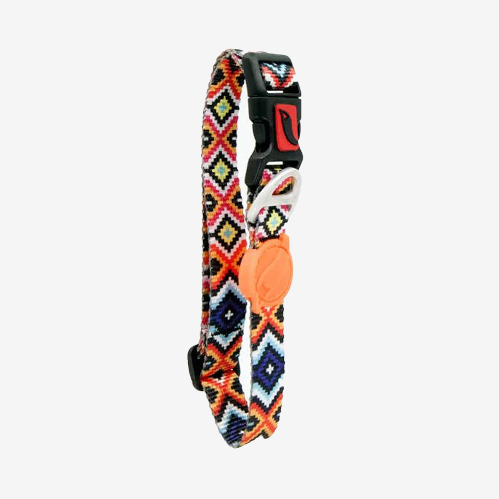 Vibrant collection of dog collars available in our online pet shop. Premium designer dog collar, now in stock at our online store. Puppy Collar.