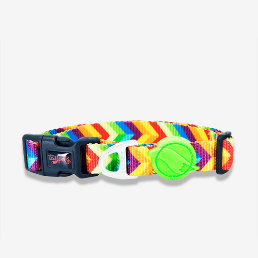 Vibrant collection of dog collars available in our online pet shop. Premium designer dog collar, now in stock at our online store. Puppy Collar.