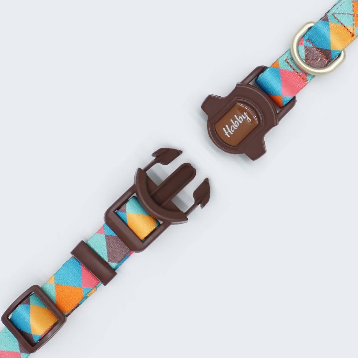 Vibrant collection of dog collars available in our online pet shop. Premium designer dog collar, now in stock at our online store.