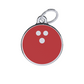 Sports Bowling Red ID Tag