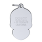 Vivid Skull Pink ID Tag