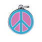 Vivid Peace Pink ID Tag