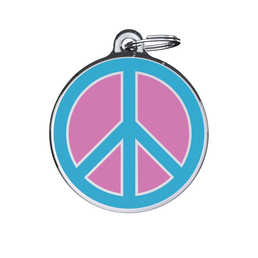 Vivid Peace Pink ID Tag