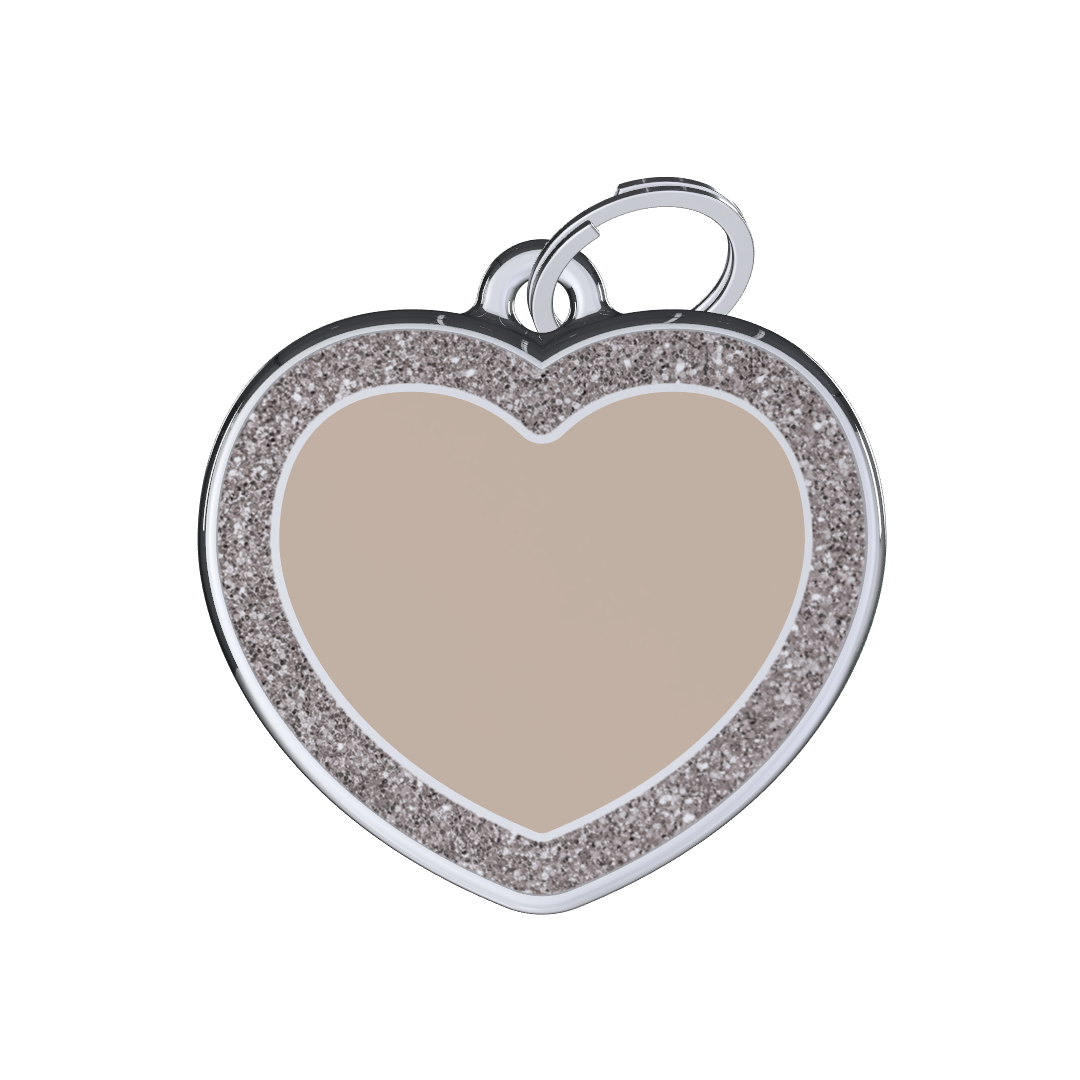 Royal Heart Cream ID Tag