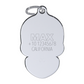 Royal Skull Red ID Tag