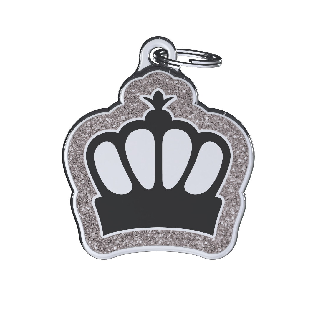 Royal King Black ID Tag