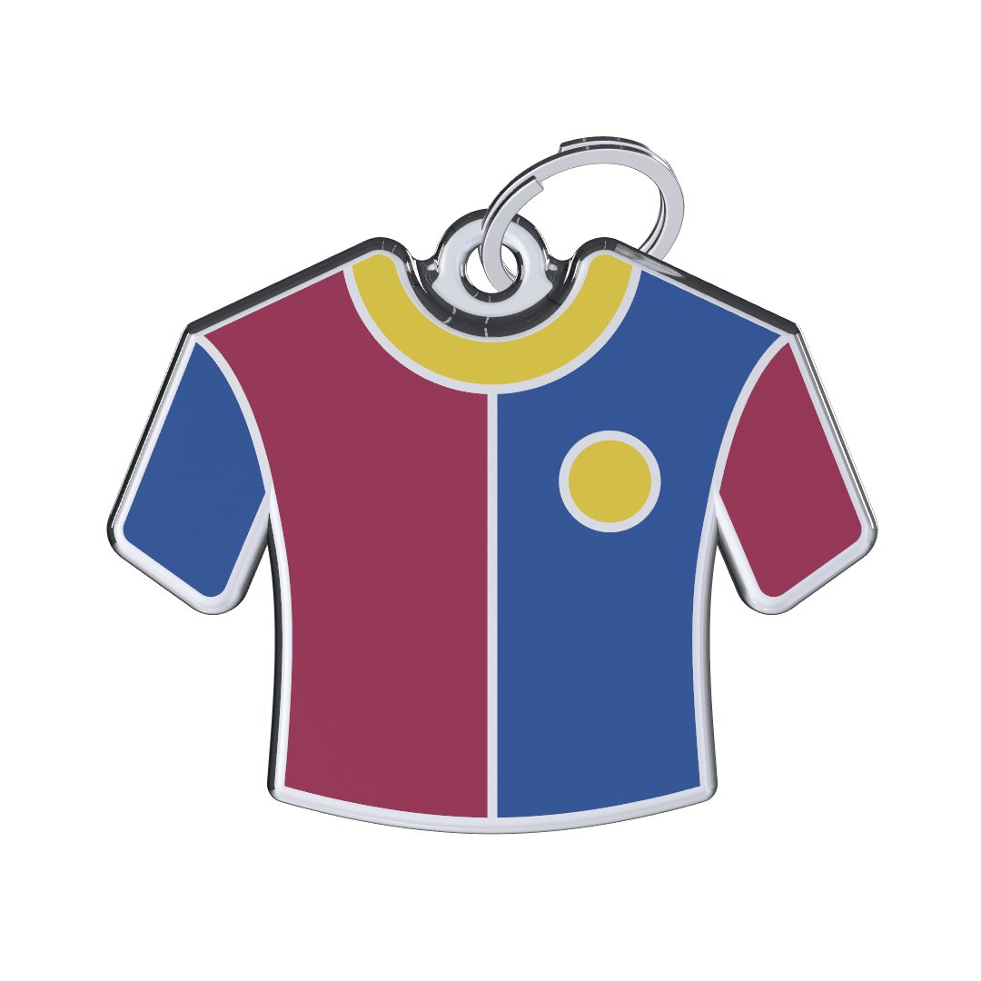 Jersey Duo Bordeux-Navy-Yellow ID Tag